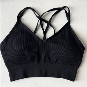 Aerie Xl Black Sports Bra (Removable padded inserts)